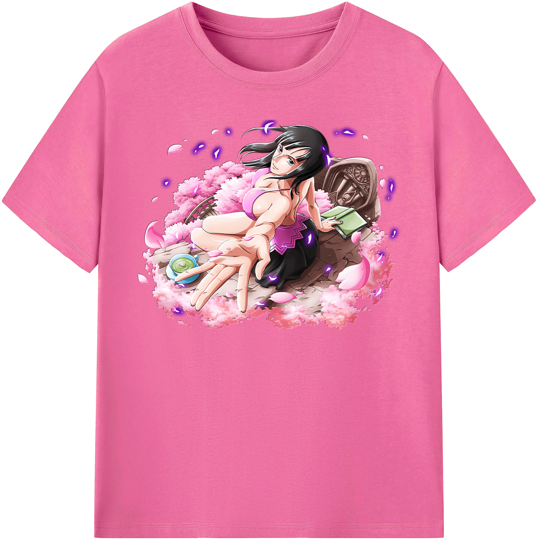ワンピース ニコ・ロビン ONE PIECE Nico Robin レディースカジュアルプリントTシャツ（綿100％）